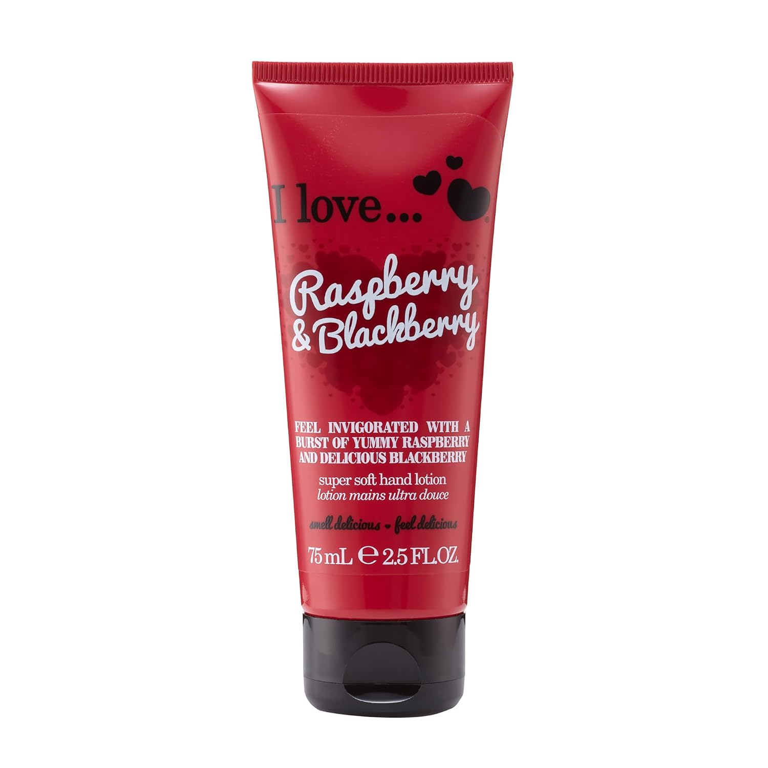 I Love Raspberry and BlackBerry Super Soft Hand Lotion - Hand Lotion for Dry Skin - Sweet Fragrance with Fruit Extracts - Organic Hand Cream - 2.5 oz