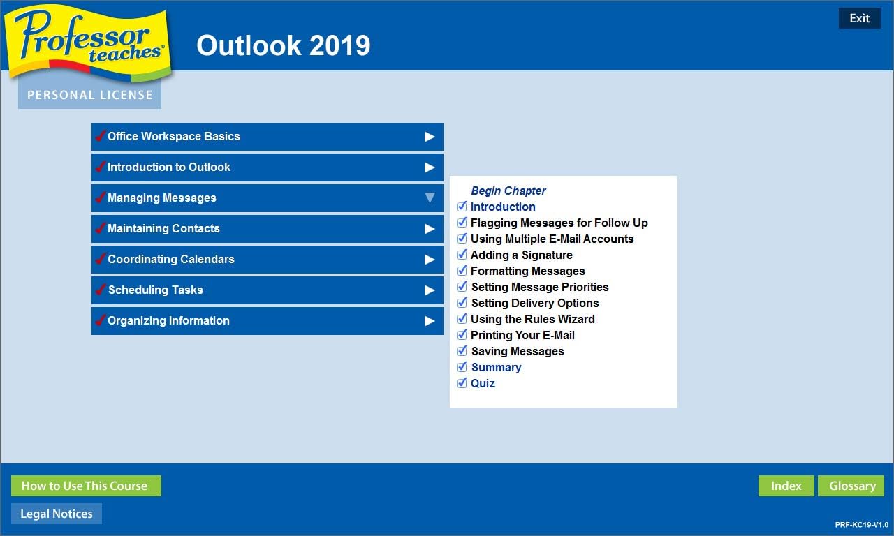 Professor Teaches Office 2019 & Windows 10 - Training Software for Microsoft Office & Windows 10 Includes Interactive Training for Word, Excel