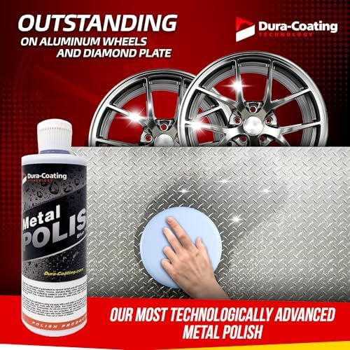 DURA-COATING TECHNOLOGY, Blue Premium Metal Polish - Perfect Brightener and Scratch Remover for Aluminum Wheels, Diamond Plate, Stainless Steel