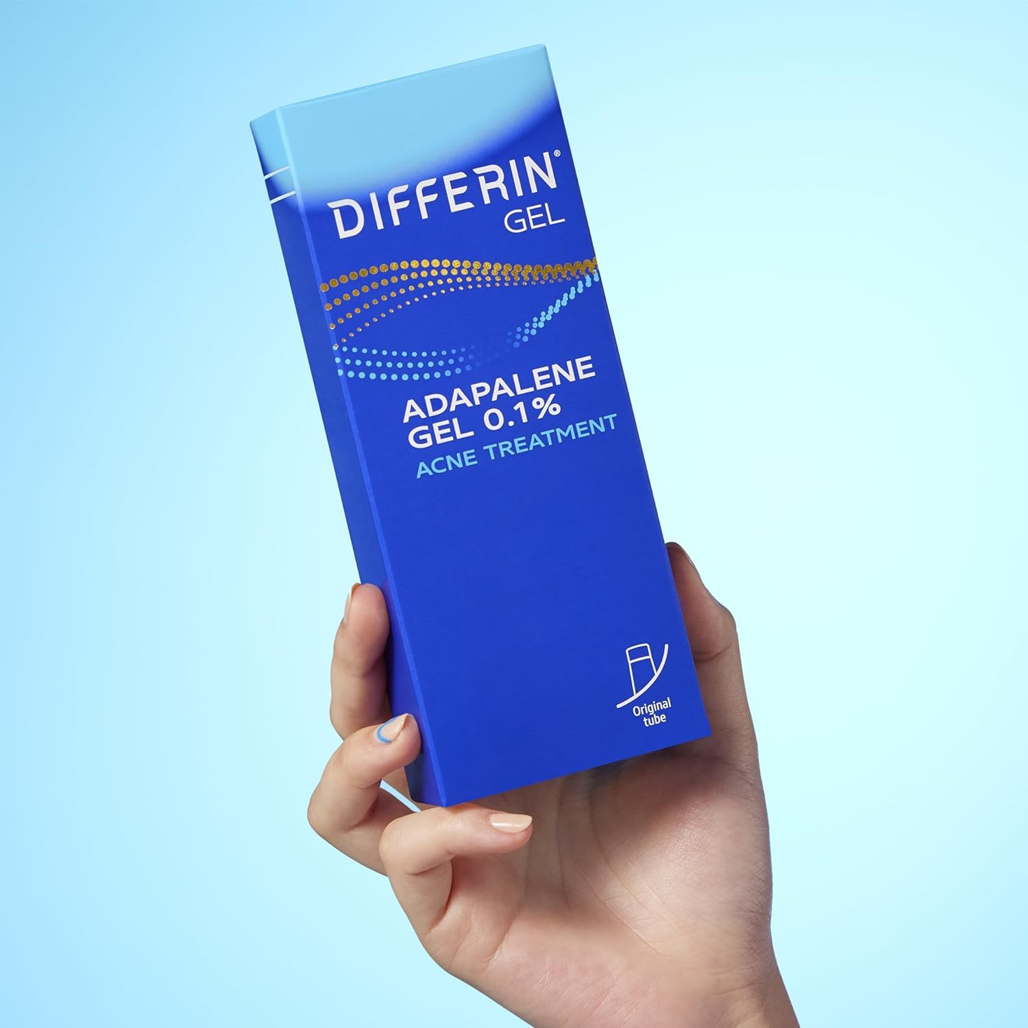 Differin Acne Retinoid Treatment Gel, 0.1% Adapalene, 45g Tube, 2ct