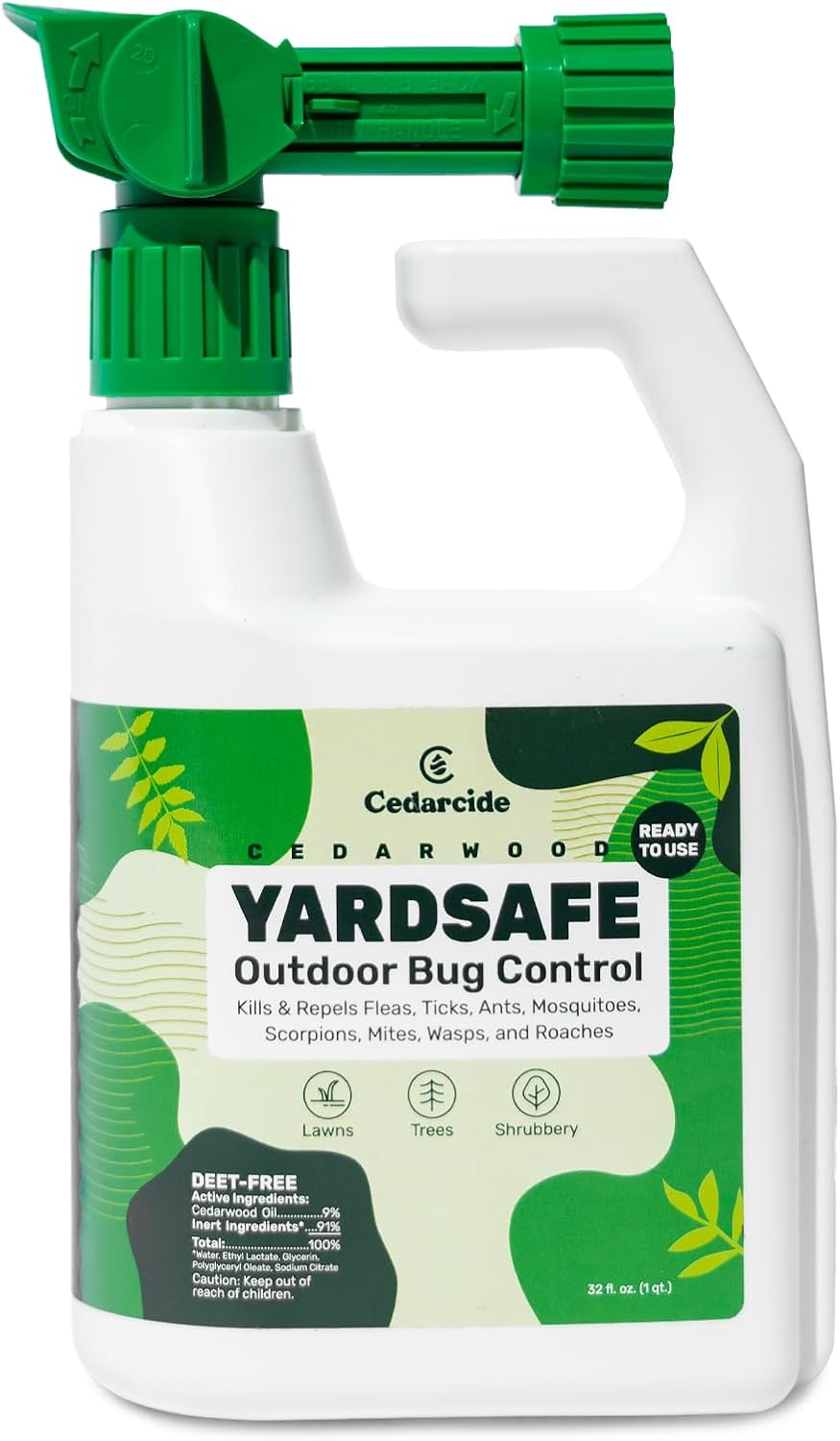 Cedarcide YardSafe | Kills & Repels Mosquitoes, Ticks, Fleas