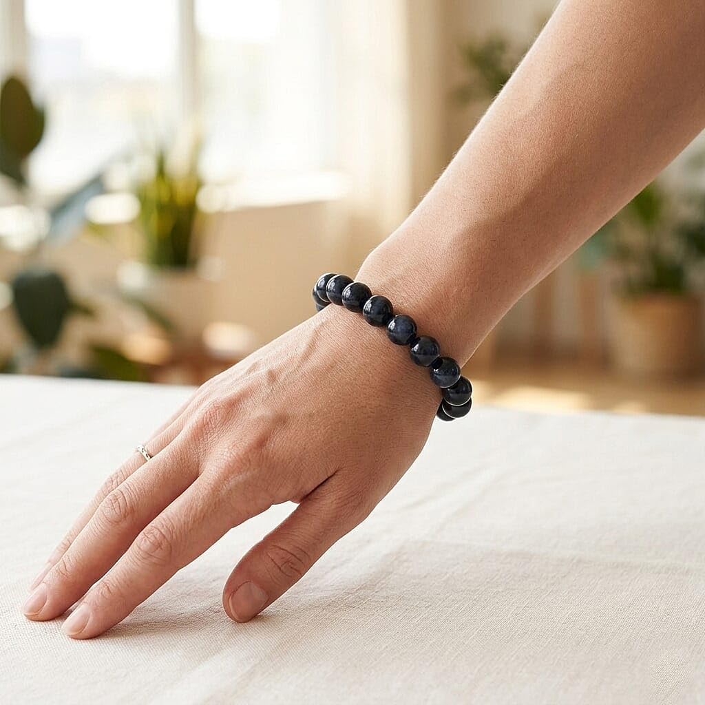 SHOP LC Blue Chalcedony Enhanced 310.00 ctw Beaded Stretch Bracelet | Birthday, Gifts