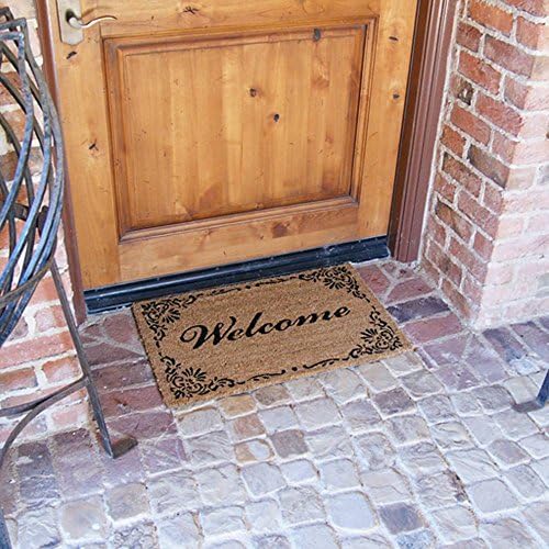 Rubber-Cal "Classic American Welcome Mat Coir Matting, 18 by 30-Inch