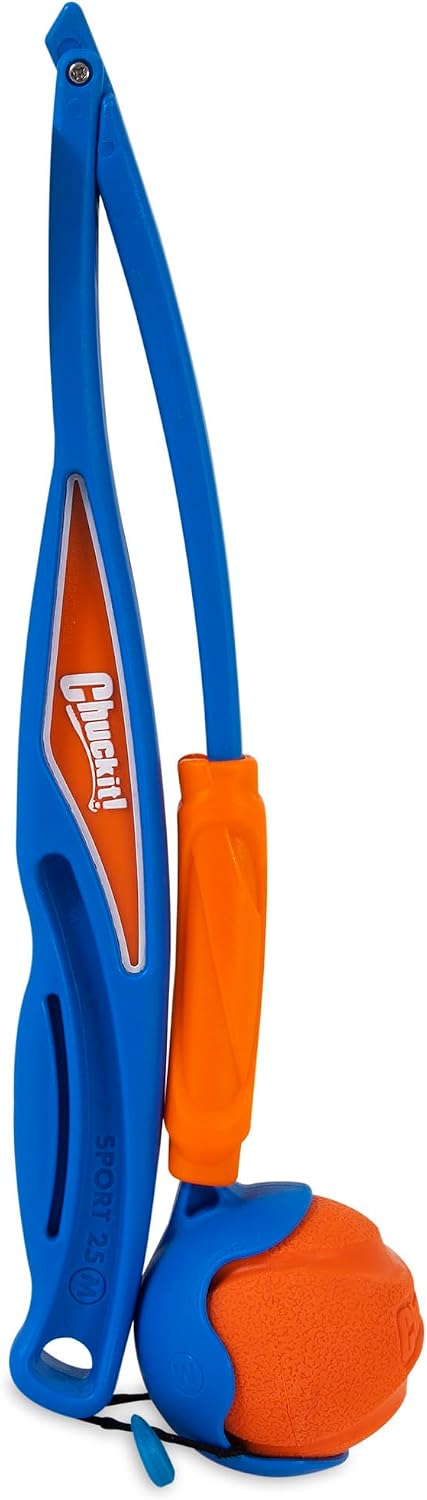 Chuckit! Fetch and Fold 25M Dog Ball Launcher, 25in Length, Medium Ball