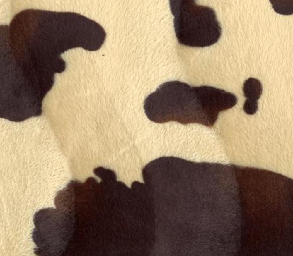 Velboa Fabric Faux Fake Animal Fur Brown Ivory Pony/ 60" Wide/Sold by the Yard