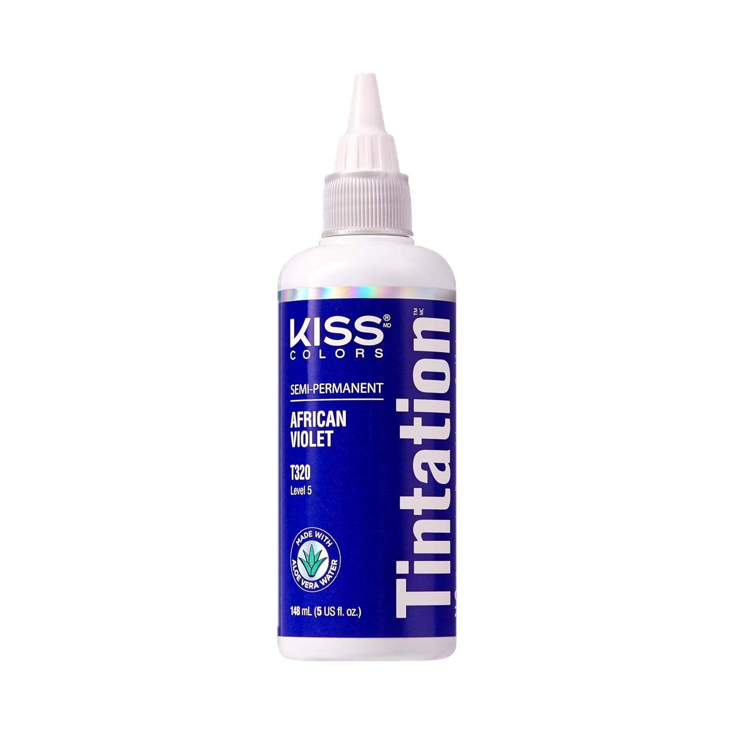 Red by Kiss Tintation Semi-Permanent Hair Color, Aloe Vera Water Based, Argan Oil, Olive Oil, Collagen & Keratin, Long-Lasting Color Dye (Honey Brown, 5 Fl Oz)