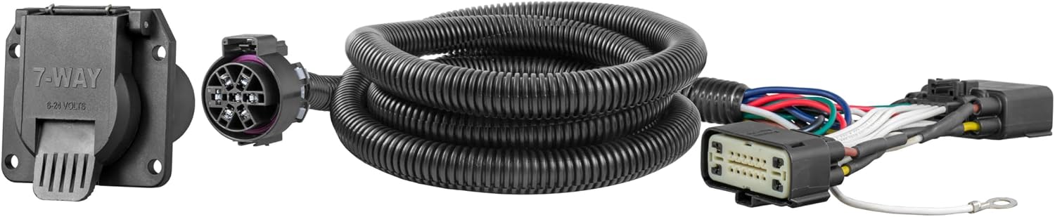 CURT 56413 Vehicle-Side Custom RV Blade 7-Pin Trailer Wiring Harness