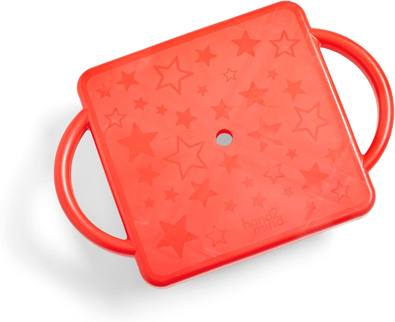 hand2mind Red Indoor Scooter Board with Handles, Sit Down Floor Scooter, Gym Activities for Kids, Indoor Sport Recess Games