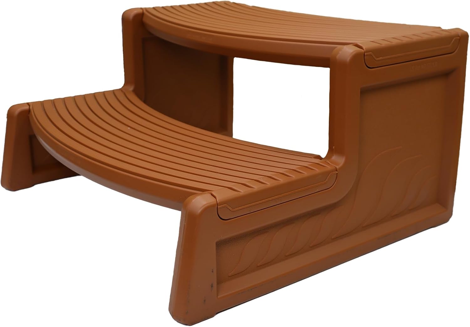 Confer Plastics Resin Multi Purpose Outdoor Non Slip Portable Spa and Hot Tub Handi-Step Deck Patio Steps Accessories, Charcoal Grey