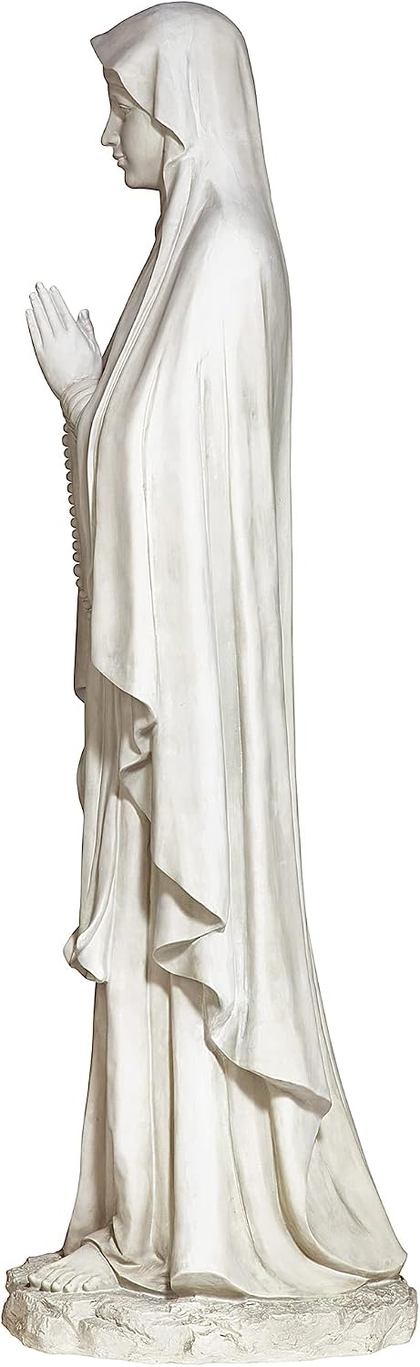 Design Toscano KY1314 Life Size Blessed Virgin Mary Statue,antique stone