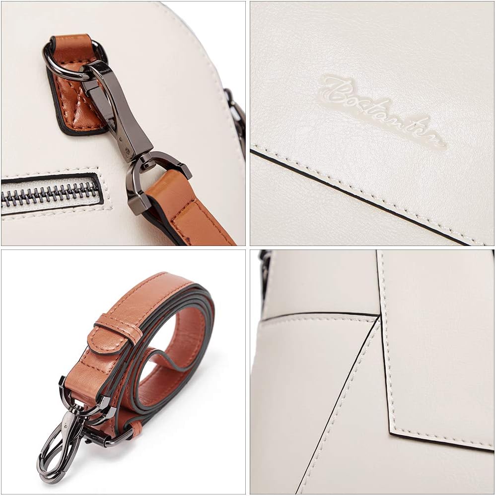 BOSTANTEN Briefcase for Women Leather 15.6 inch Laptop Shoulder Bag Office Work Crossbody Handbag