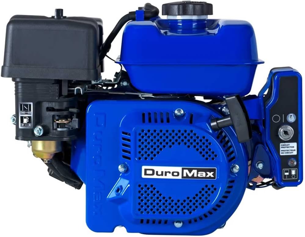 DuroMax XP7HPE 208cc Electric Start Gas Powered, 50 State Approved, Multi-Use Engine Blue