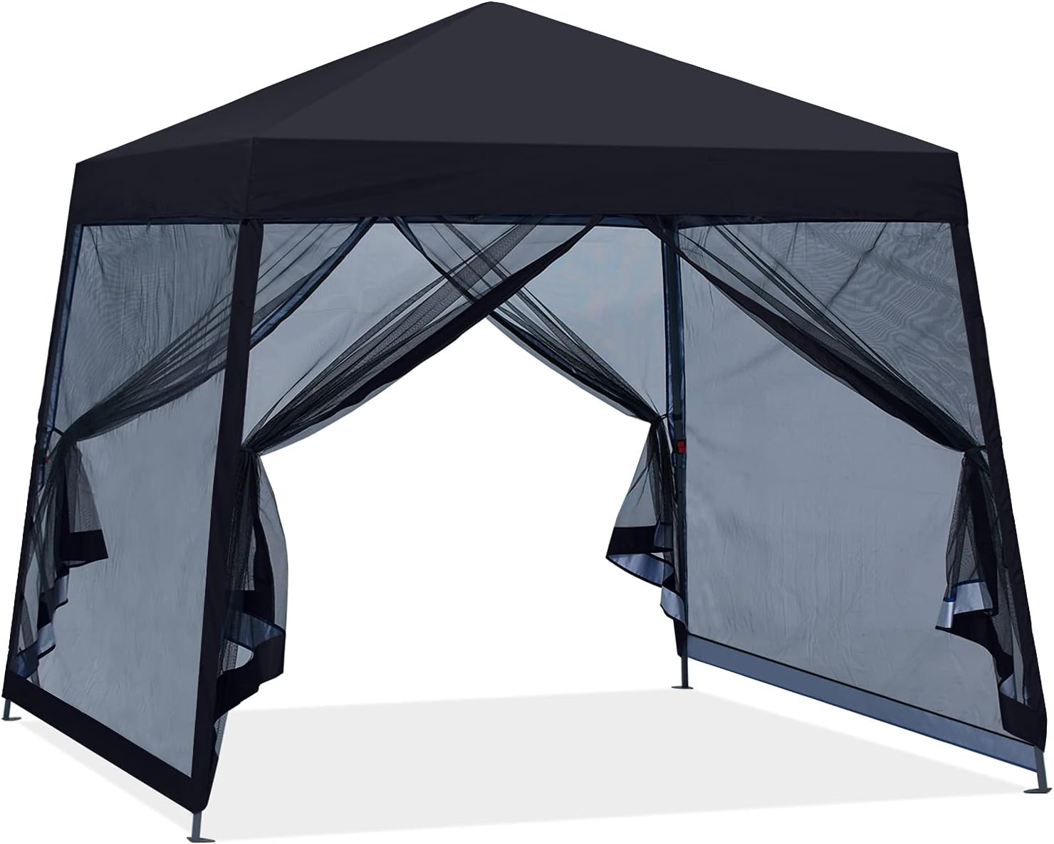 ABCCANOPY 10x10 Pop Up Canopy Tent, Slant Leg Outdoor Shade, Dark Gray