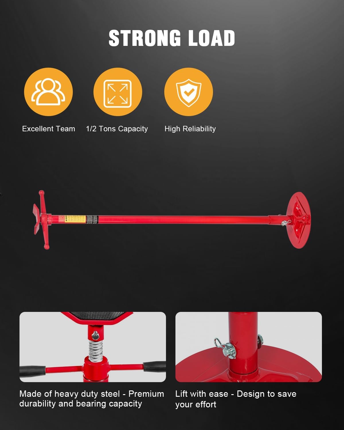 OCPTY 1/2 Ton Underhoist Support Stand with Adjustable Height