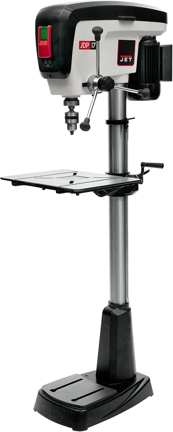 JET 17-Inch Floor Drill Press, 16 Speed, 3/4 HP, 115V 1Ph (Model JDP-17)
