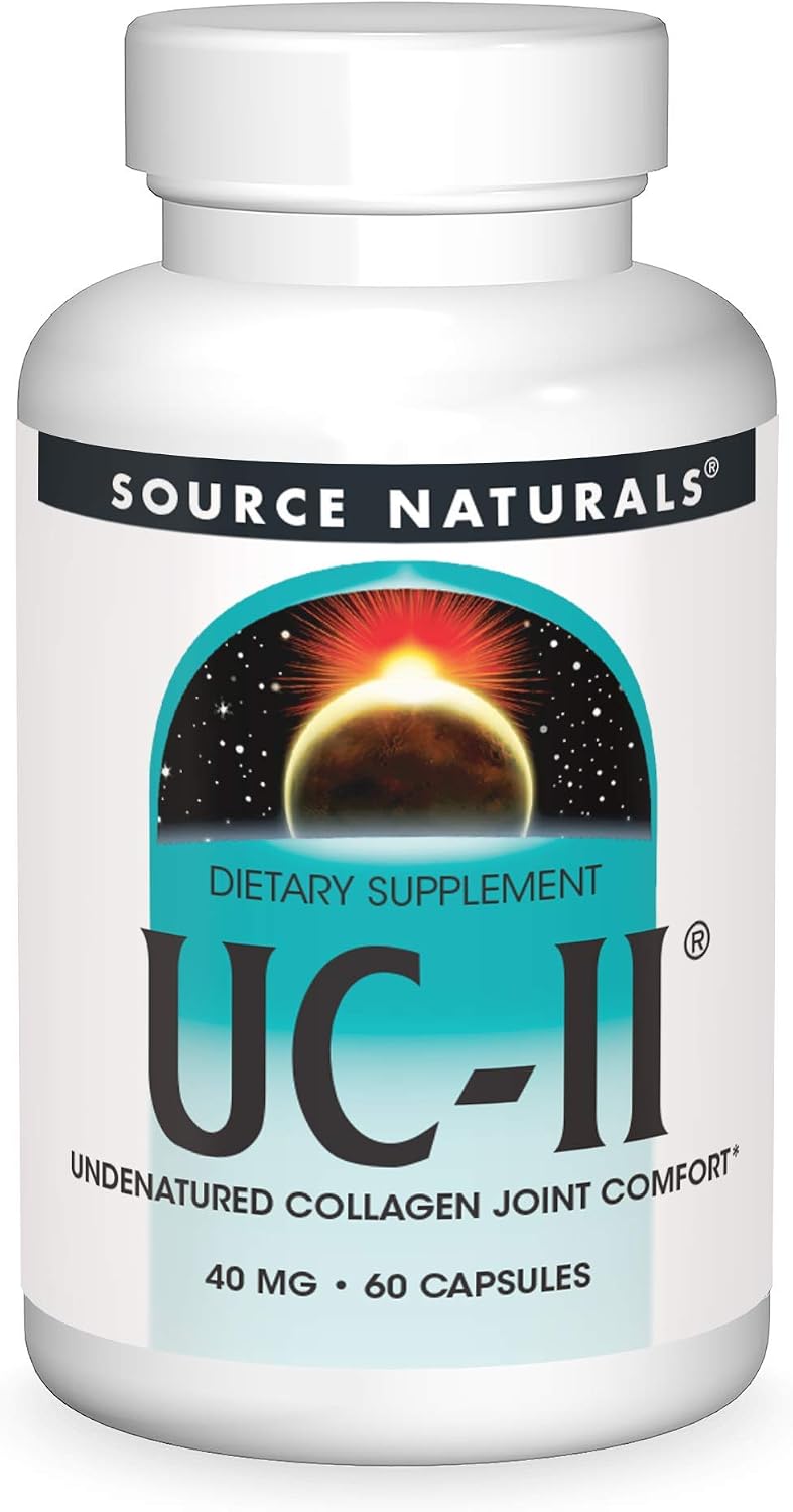 Source Naturals, UC-II, 40 mg - 60 Capsules | Undenatured Collagen Joint Comfort*