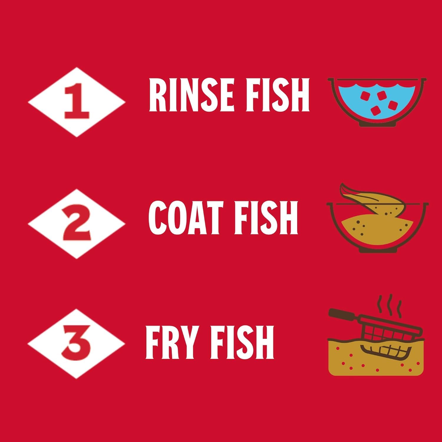 Louisiana Fish Fry Seasoned Fish Fry Seafood Breading Mix 2.88 lbs. (Pack of 6) - Season and Cook All Your Fish, Shrimp, Oysters, Vegetables