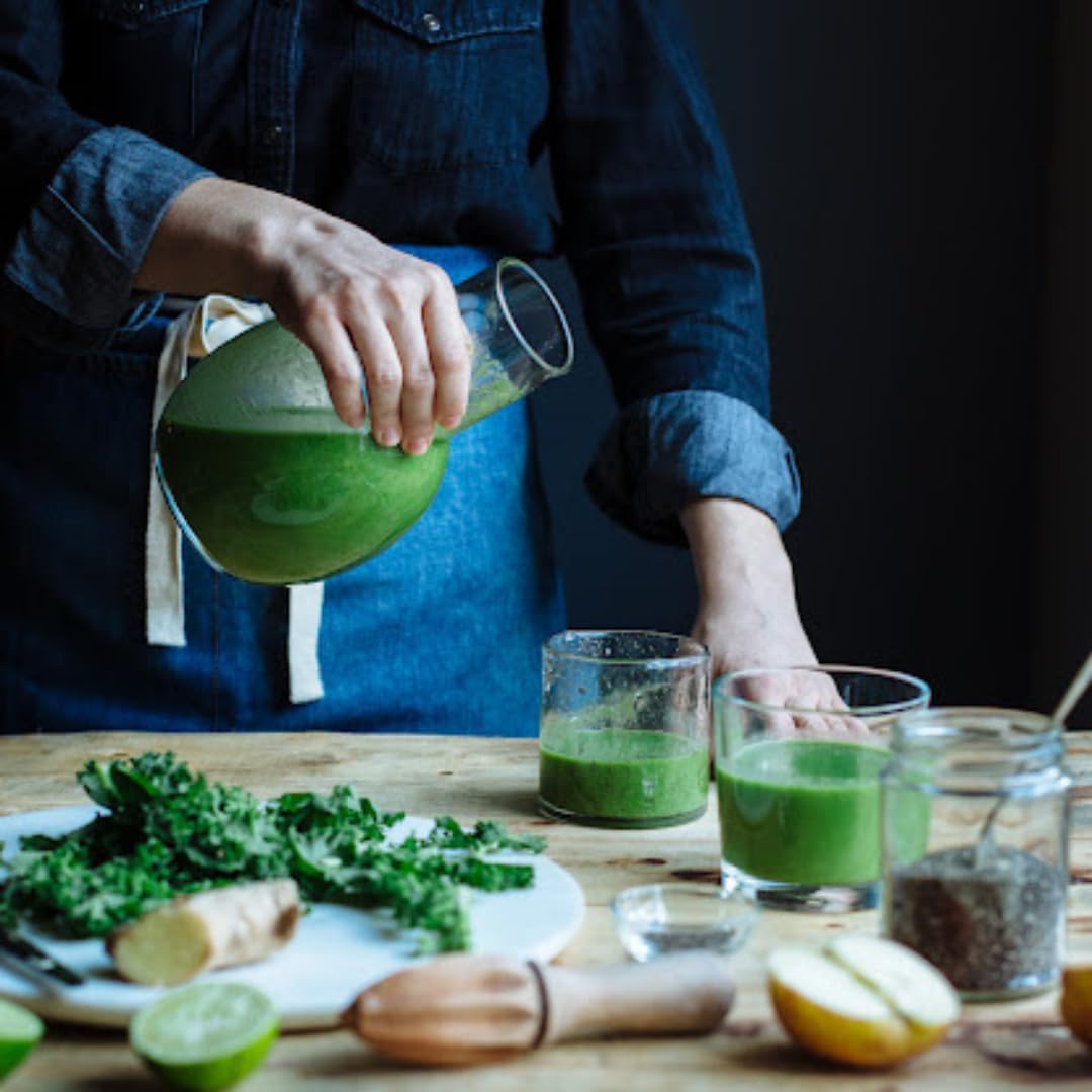 Chlorella Spirulina Powder Organic | Super Greens Powder and Smoothie Mix | Rich in Chlorophyll for Immune Support and Energy | Raw Vegan Protein