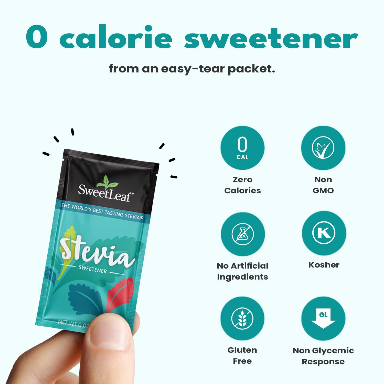 SweetLeaf Stevia Sweetener, 35 packets