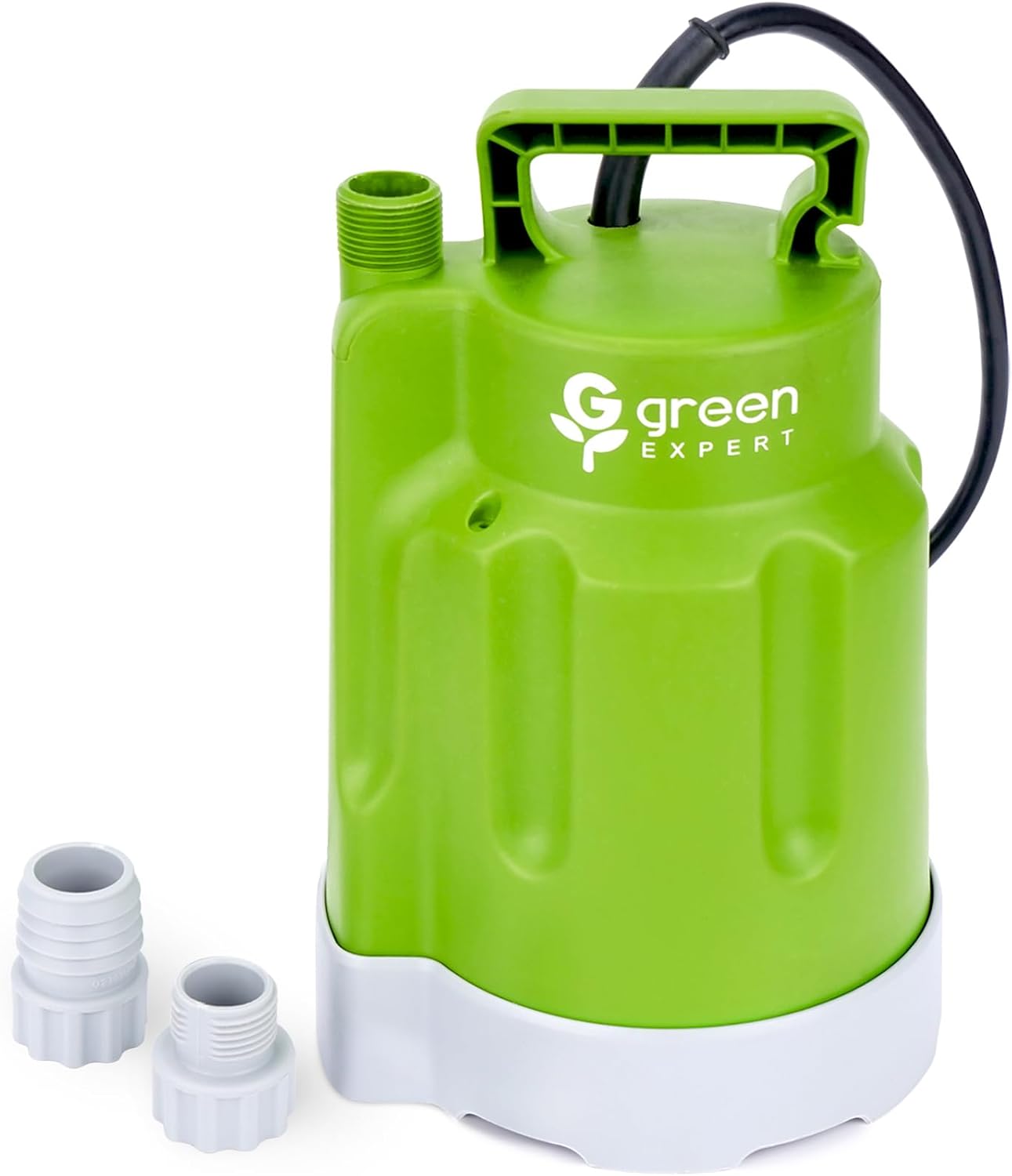 Green Expert 1/4HP Submersible Sump Pump, High Flow 1800GPH, 28FT Max Head, Portable Utility Water Pump for Basement Flooding, Emergency Water Removal