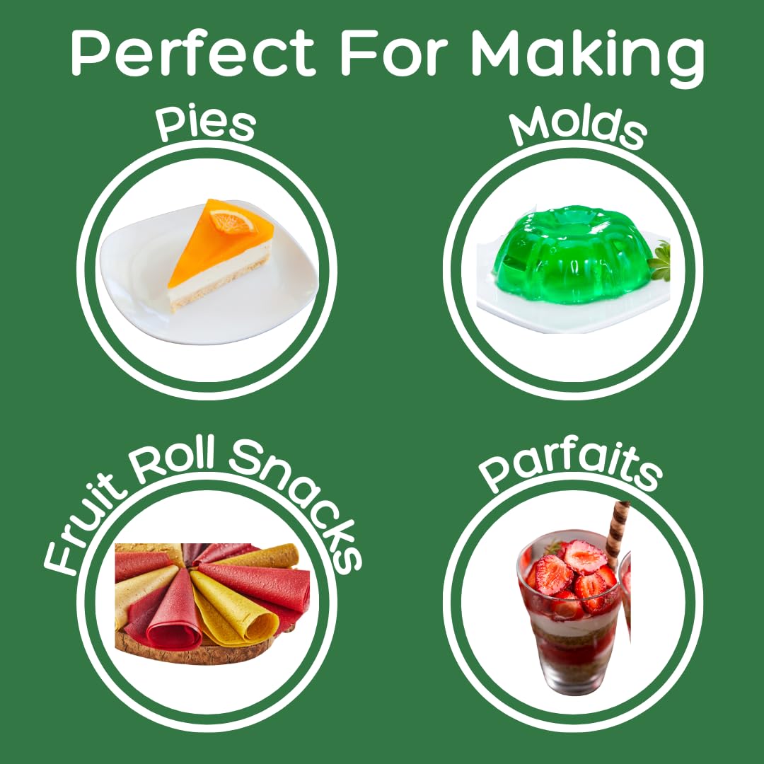 Simple Mixes Natural Gelatin Dessert, Lime, Kosher, 6 Pack of 3.1 oz each