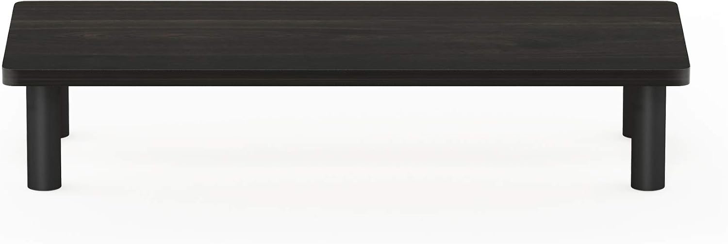 FURINNO Turn-N-Tube Monitor Stand, French Oak Grey/Black