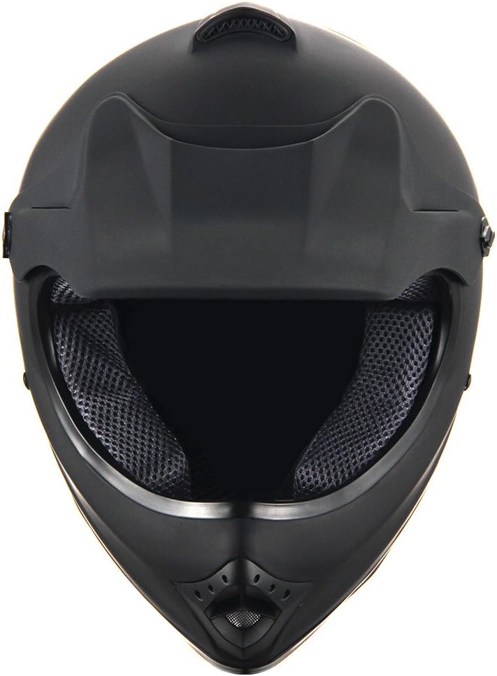 WOW Youth Kids Motocross BMX MX ATV Dirt Bike Helmet Matt Black