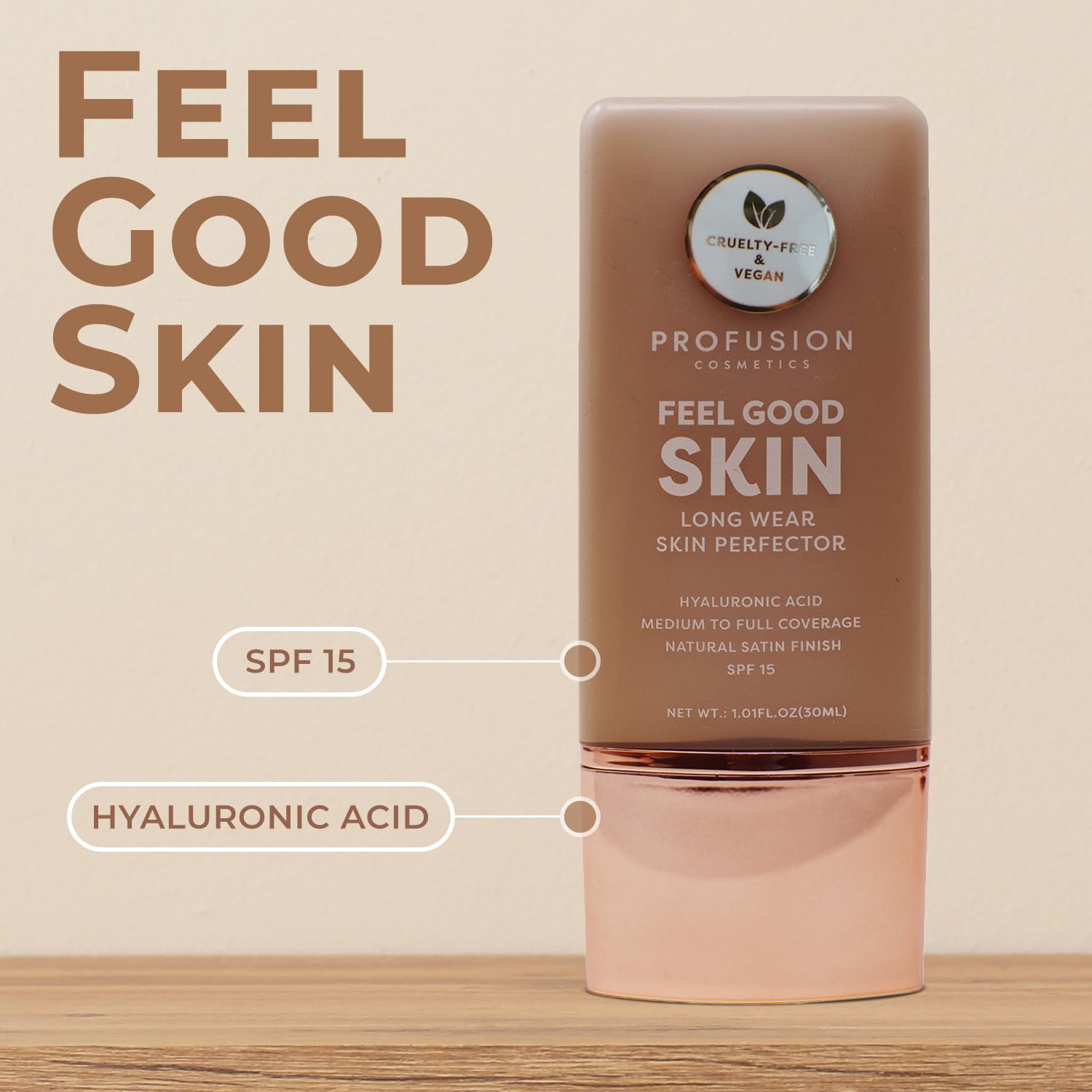 Profusion Cosmetics Lightweight Liquid Foundation for a Flawless and Elegant Radiance, Breathable Makeup that Improves Uneven Skin Tone