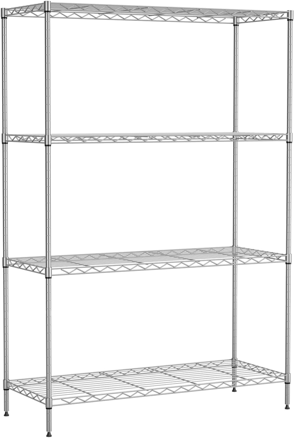 PayLessHere | 6-Tier Wire Shelf with Wheels | 45"x18"x82" | Black