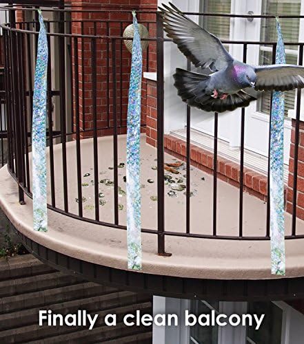 Premium Quality Bird Deterrent Reflective Scare Tape Ribbon 350 ft Long – Pest Control Dual-sided Repellent For Pigeons, Grackles, Woodpeckers