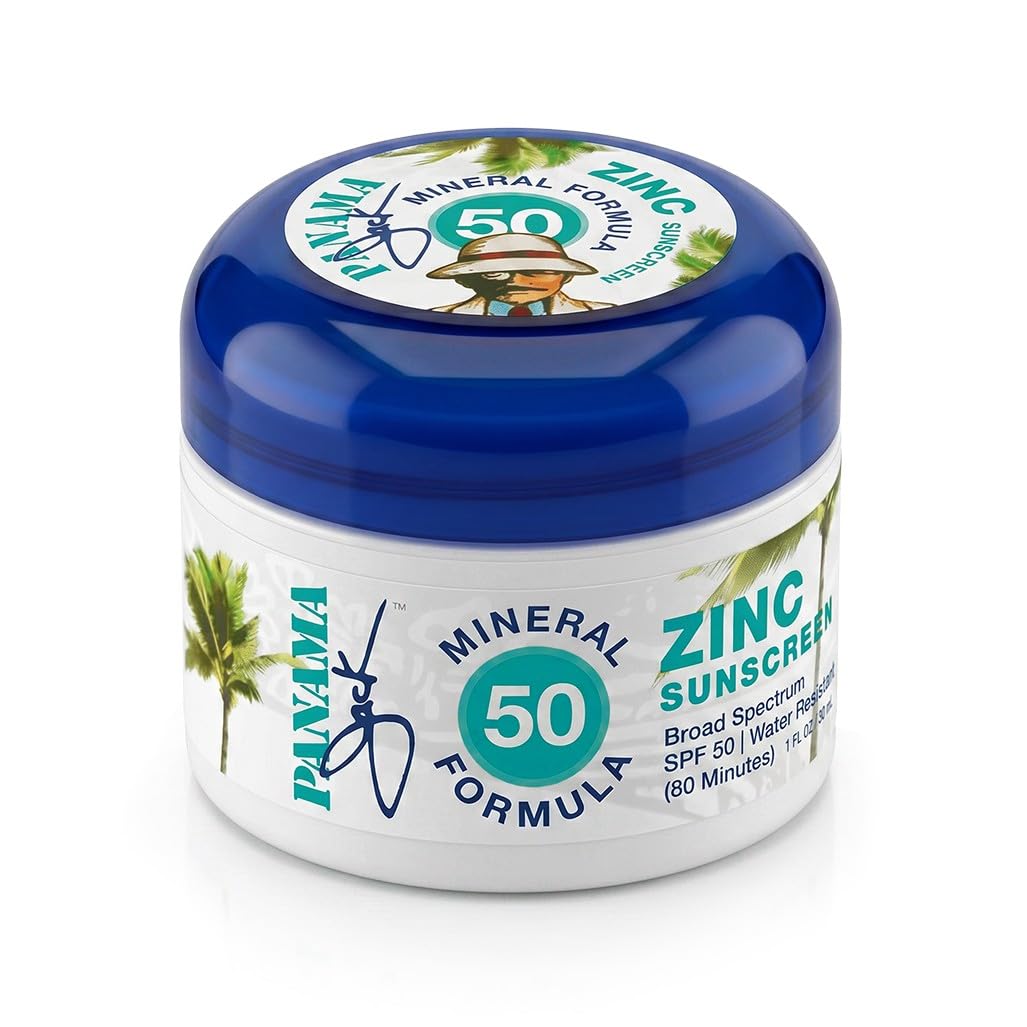Panama Jack Sport Zinc SPF 50 Broad Spectrum Sunscreen Lotion, Water Resistant (Pack of 1)