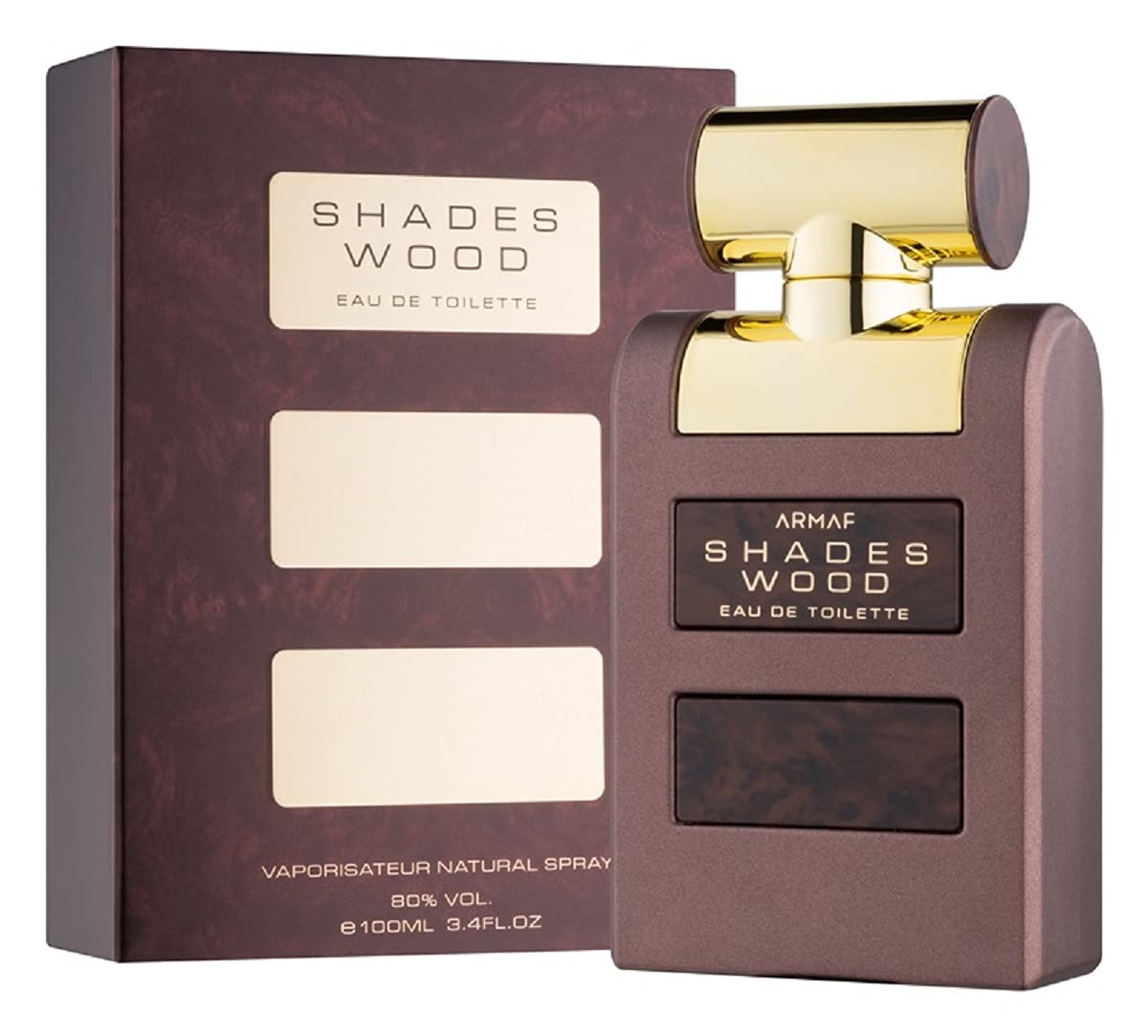 Armaf Shades Wood for Men Eau de Toilette Spray, 3.4 Ounce