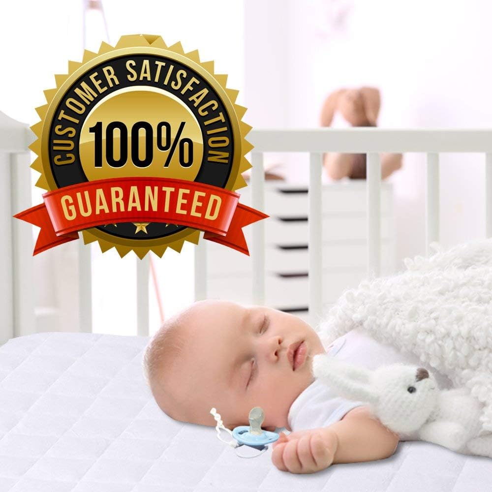 PlushDeluxe Bamboo Waterproof Mattress Protector, Queen Size, Ultra Soft