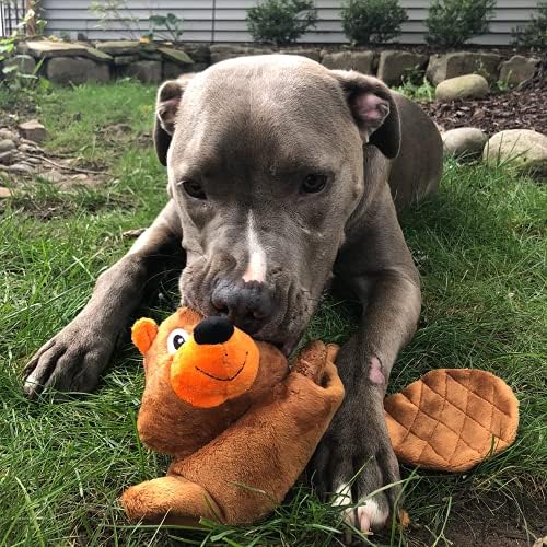 SmartPetLove Snuggle Puppy Tender Tuffs - Water Bottle Cruncher with Puncture Resistant Squeaker - Pig Bottle Cover Dog Toy
