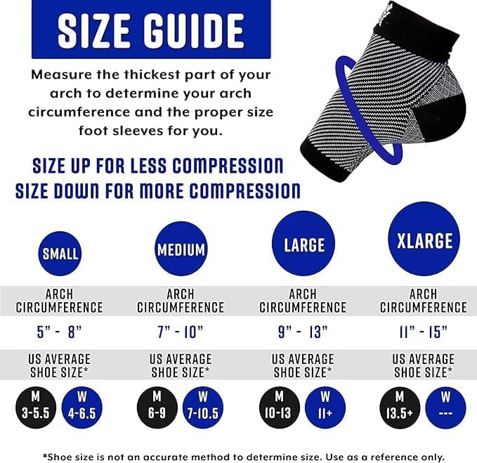 Compression Socks for Plantar Fasciitis & Achilles Tendonitis Relief – Pair of Ankle Compression Sleeves for Foot Swelling, Heel Spurs, Pain & Fatigue – Comfortable Arch Support Brace for Daily Use (Black, Medium)