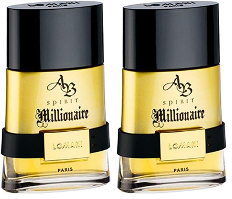 Lomani Ab Spirit Millionaire Eau De Toilette Spray for Men, Gold , 3.3 Ounce
