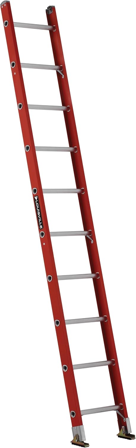 Louisville Ladder 12-Foot Fiberglass Step Ladder, 375-Pound Load Capacity, Type IAA, FS1312HD