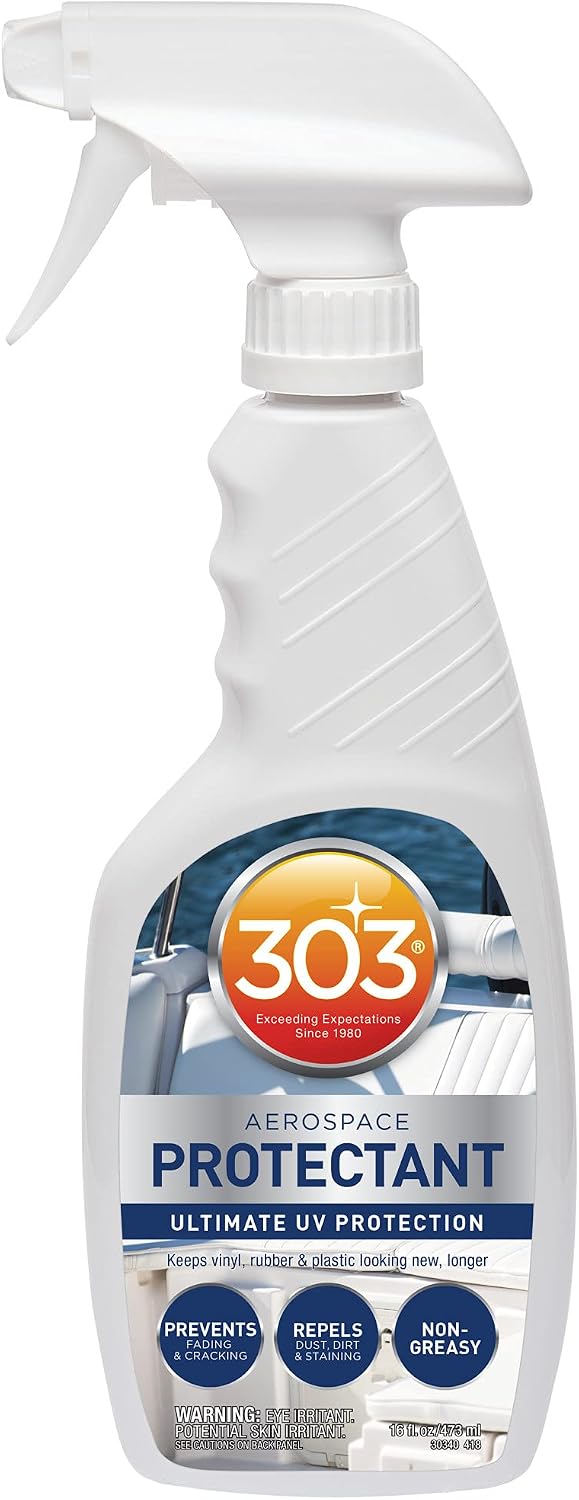 303 Products Marine Aerospace Protectant – UV Protection – Repels Dust, Dirt, & Staining – Smooth Matte Finish – Restores Like-New Appearance – 10 Fl. Oz. (30305)