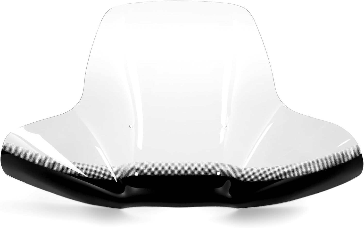 Black Boar ATV Windshield w/Hardware - Features Wrap-Around Design that Shields Hands - Crafted of Heavy Duty Clear Acrylic - Easily Mounts onto