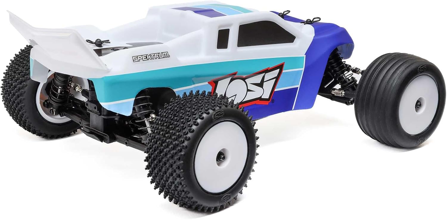 Losi 1/18 Mini-T 2.0 2S 2 Wheel Drive RTR Brushless Stadium Truck Battery & Charger Included Blue LOS-1056T2
