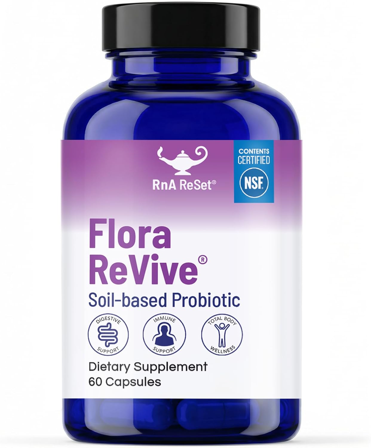 RnA ReSet Flora Revive - Soil-Based Probiotic for Gut Health (60 Capsules)