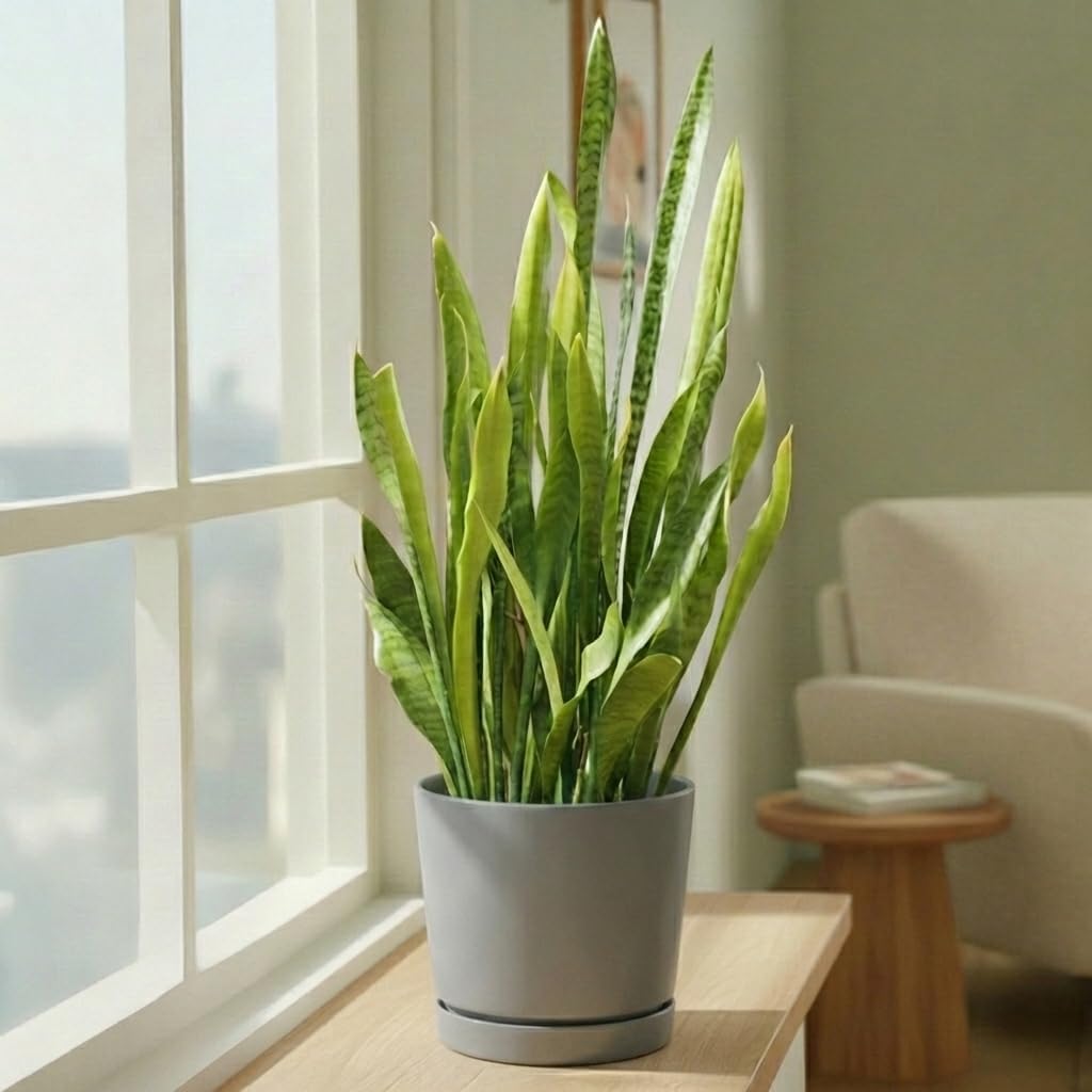 Novelty Majestic Full Depth Round Cylinder Pot, Glossy White, 8-Inch (10082)