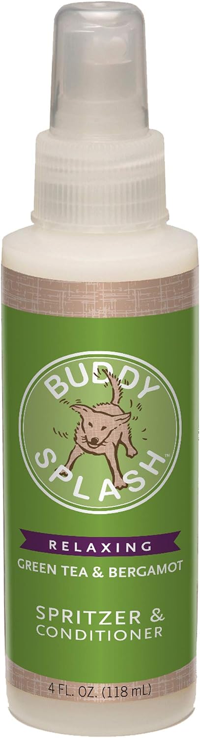 Buddy Splash Spritzer & Conditioner for Dog Grooming, Lavender & Mint, 4 Oz. Bottle