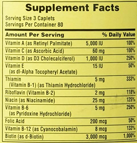 Spring Valley - Hair, Skin & Nails, Biotin-Collagen-Gelatin, 240 Caplets