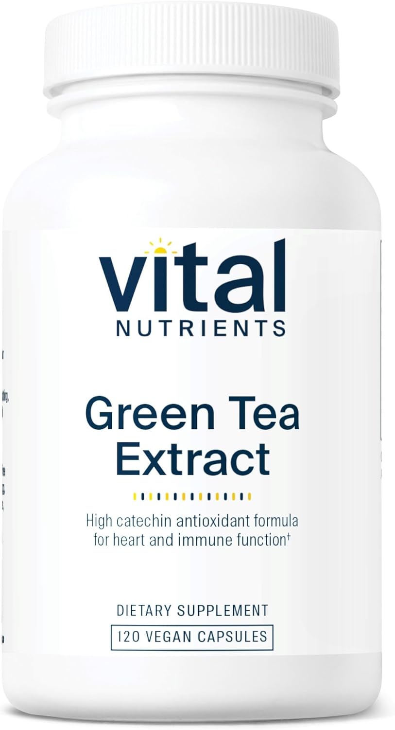 Vital Nutrients Green Tea Extract 550mg - Potent Antioxidant for Heart & Immune Health* - Polyphenols Supplement with EGCG - Gluten, Dairy