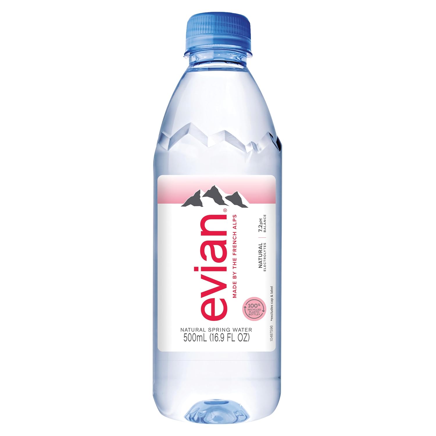 evian Natural Spring Water, PH Balanced with Natural Electrolytes, 16.9fl oz./500mL Bottles (pack of 24)