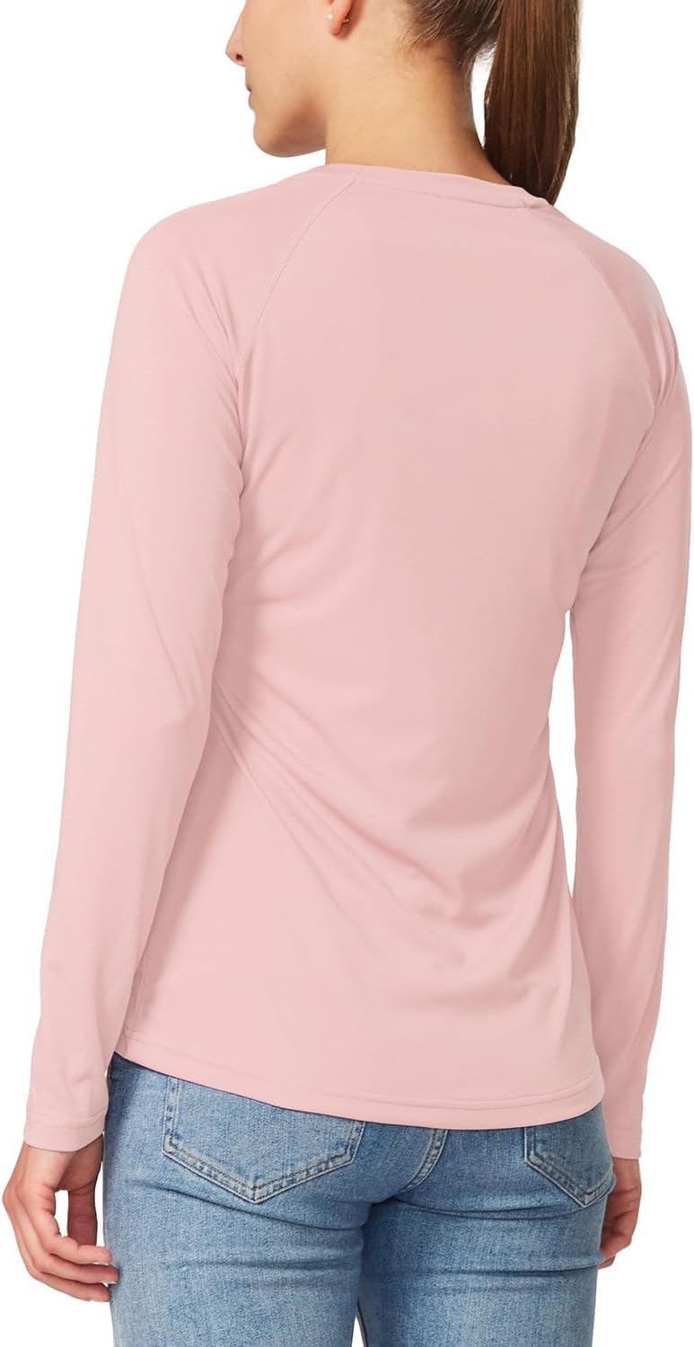 baleaf Women's UPF 50+ Sun Shirts Long Sleeve Stretchy Quick Dry | Lightweight, Rash Guard, UPF 50+ Sun Protection, Breathable Comfort material for Hking Workout, Excellent for hot weather