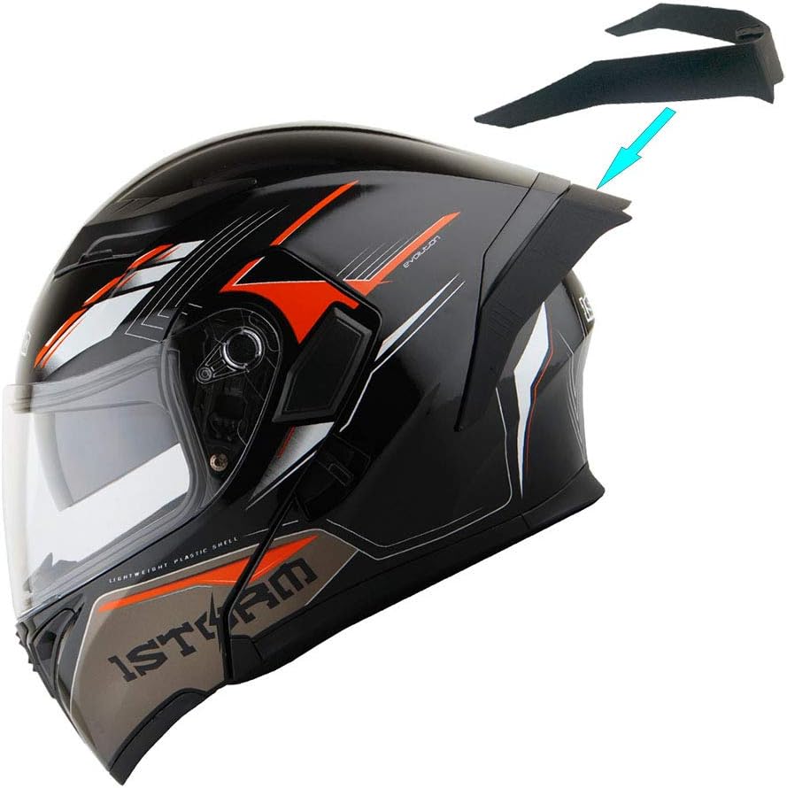 1Storm Motorcycle Modular Full Face Helmet Flip up Dual Visor Sun Shield: HB89