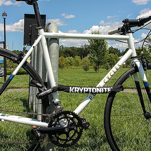 Kryptonite Keeper 712 Bike Chain Lock, 4ft Heavy Duty Anti-Theft Lock | Weather-resistant, 120cm long, hardened steel 7mm links, 2 keys