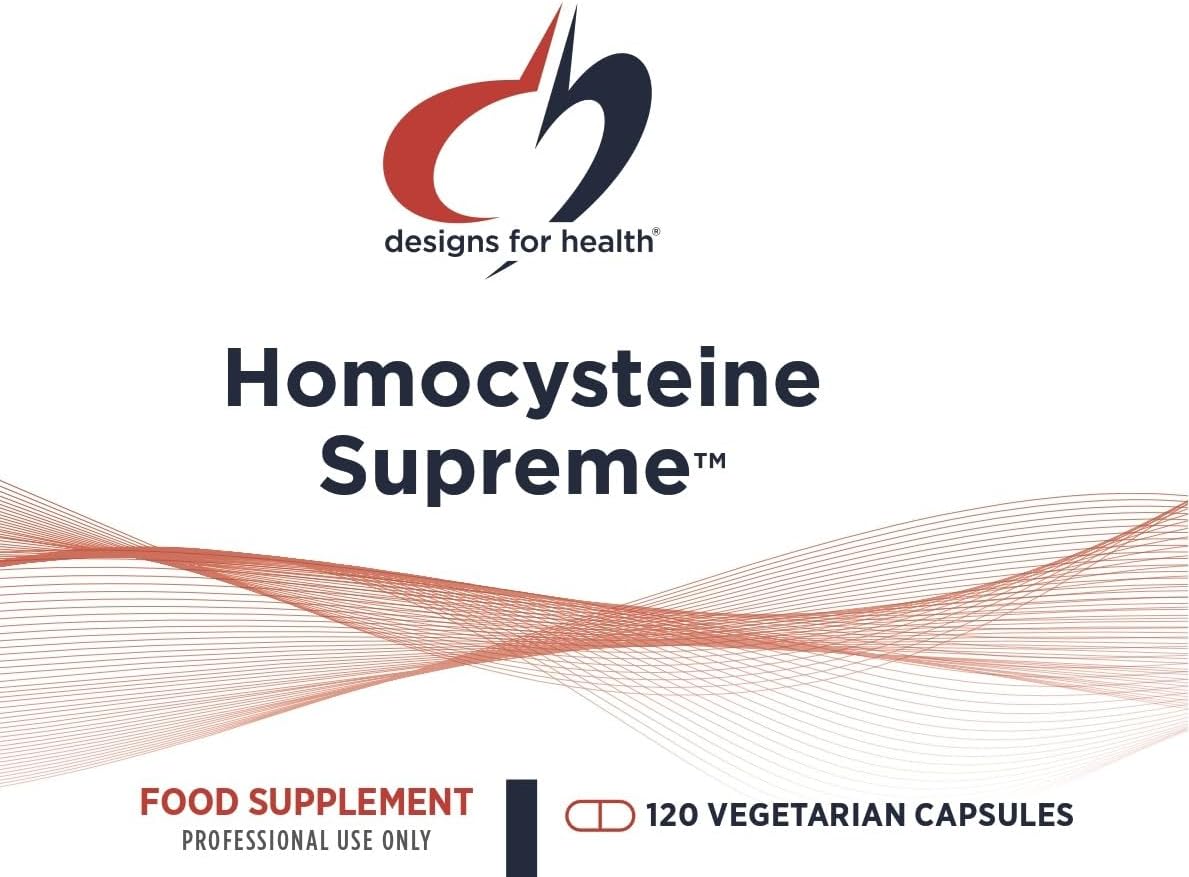 Designs for Health Homocysteine Supreme - Methylated B Vitamins with Riboflavin, B6, B12, Folate, L-Serine & TMG for Brain Support & Heart Health - Methylated Multivitamin (60 Capsules)